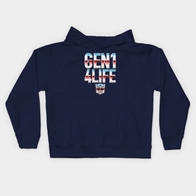 GEN1 4 LIFE - Autobots Kids Hoodie by ROBZILLA